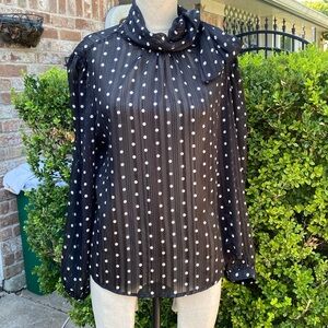Sheet Polka Dot Top